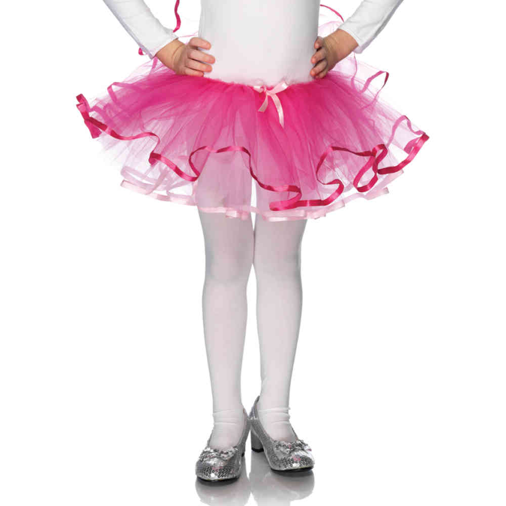 Leg Avenue - Ribbon Trimmed Tutu des Enfants - Rose